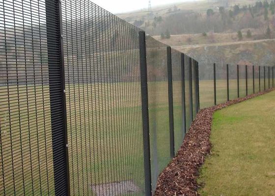 Black 358 Anti Climb Fence Hot Dipped Galvanized and Powder Coated